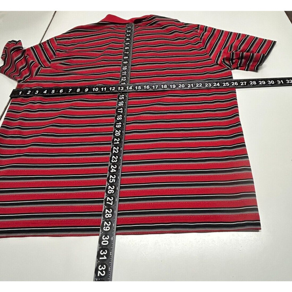 Nike Tiger Woods Shirt Mens XXL Red Dri Fit Short Sleeve Performance Golf Polo - Picture 6 of 10